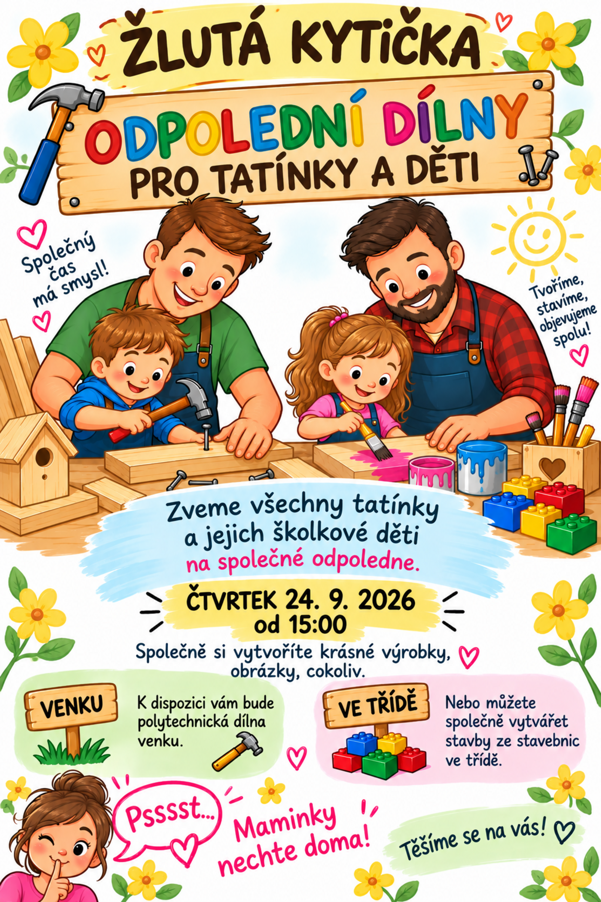 Odpolední dílny pro tatínky